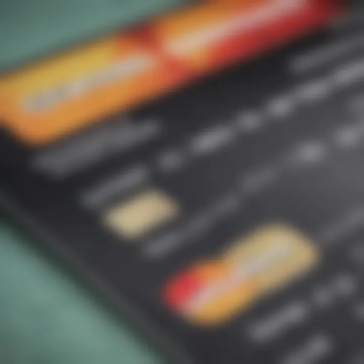 A close-up of a credit card with hotel rewards points displayed