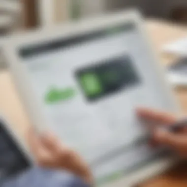 User interface of H&R Block's digital platform