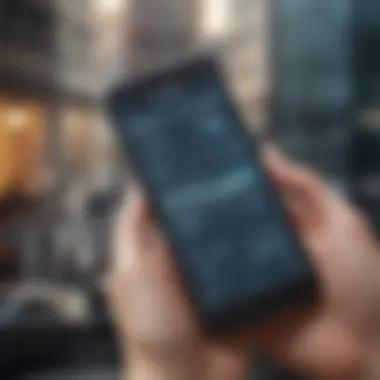 Allied Bank App Interface Showcasing the Allied Bank App interface on a smartphone.