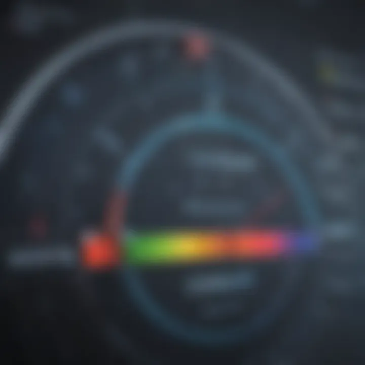 Comparison chart of customer satisfaction metrics in fintech