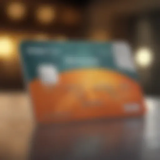 Elegant representation of a Discover card highlighting its features