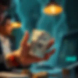 Illustration representing financial urgency