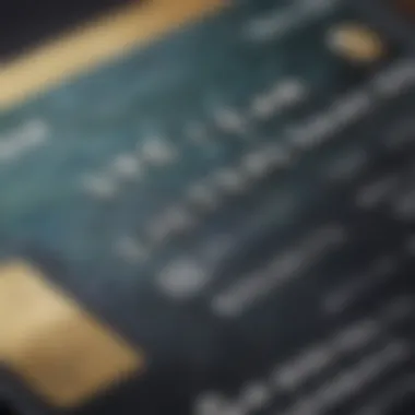 A close-up view of a debit card with savings account features highlighted