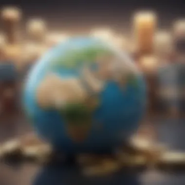 Global Market Reach Visual depiction of global market reach through e-commerce