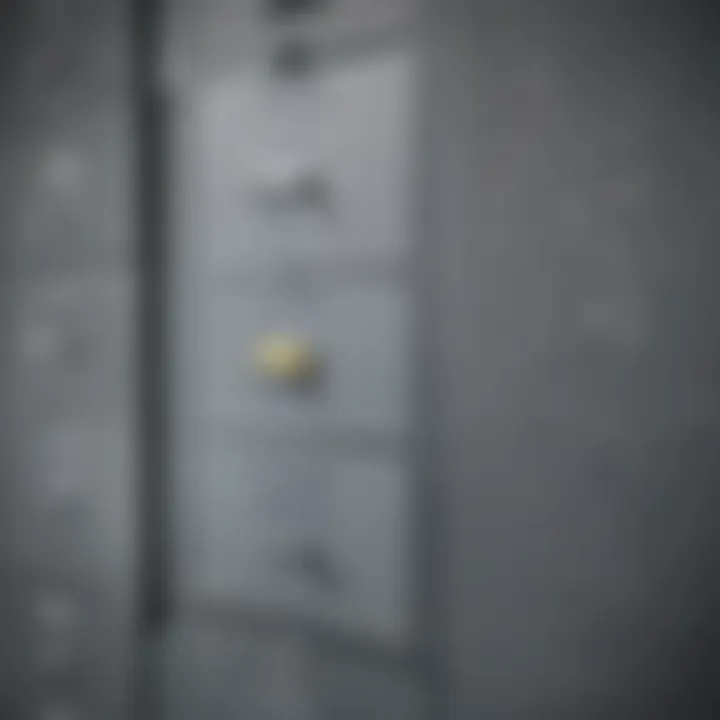 A locked filing cabinet representing confidential company information.