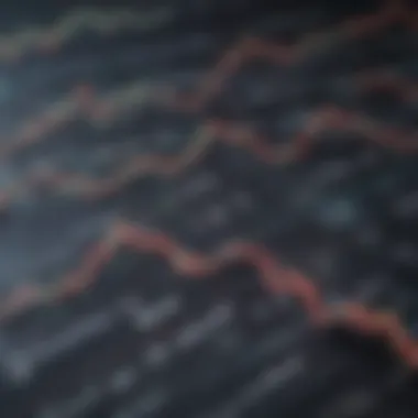 Illustration of Stock Market Trends Graph depicting stock market decline
