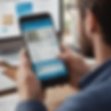 Exploring Venmo App Features Illustration depicting Venmo app features on a smartphone