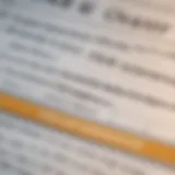 A close-up of a credit report with highlighted sections