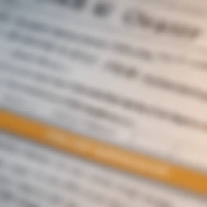 A close-up of a credit report with highlighted sections